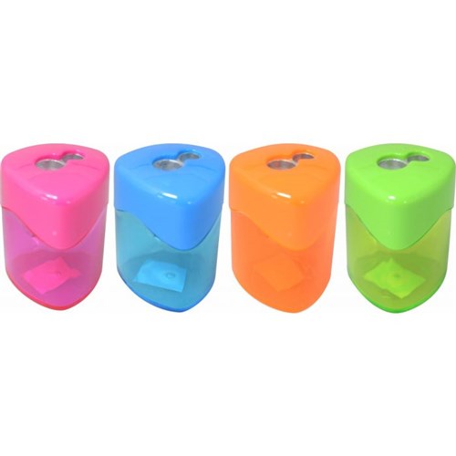 OSMER PENCIL SHARPENER Triangular Drum 2 Hole Assort